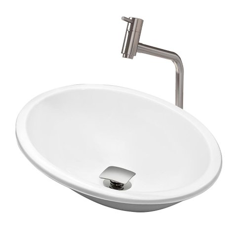Cuba Pia Banheiro Sophia Torneira DL08 Valvula Inox Click Branco