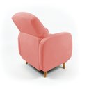 Ver imagem 3 de Poltrona Amamentação Madeira Jhessy Suede D03 - D'rossi