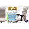 Cadeira Ergonômica Presidente Bege Executiva Home Office Nr17 Pistão a Gás Estofada - 9