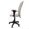Cadeira Ergonômica Presidente Bege Executiva Home Office Nr17 Pistão a Gás Estofada - 6