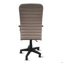 Ver imagem 7 de Cadeira Ergonômica Presidente Bege Executiva Home Office Nr17 Pistão a Gás Estofada