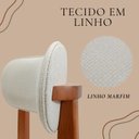 Ver mais imagens de Kit Mesa Preta 90cm & 4 Cadeiras Estofadas Linho Design Elegante