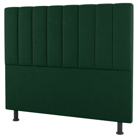 Cabeceira Cama Box Casal Queen Size Cora 160cm Suede Verde - Desk Design