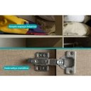 Ver imagem 7 de Armário Multiuso Casal 626 C/ 2 Portas e Pés Branco - Carraro