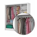 Ver imagem 6 de Guarda-roupa Vero 3 Portas 3 Gavetas com Espelho Branco/cinamomo - Pnr Móveis