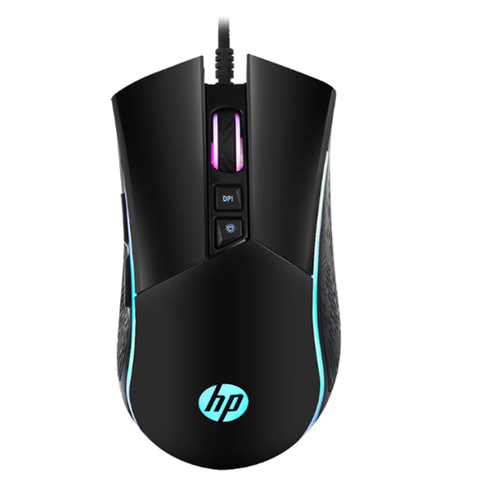 Mouse Gamer Hp M220, 4800dpi, Rgb, 7 Botões, Cabo 1,5 Metro