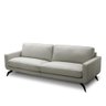 Sofá Decorativo Thalia 4 Lugares Sala de Estar 270cm Pés em Aço Couro Off White G88 - Gran Belo - 3