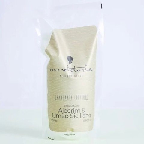 Eco-refil Sabonete Líquido 500ml Couro &amp; Bergamota M.victoria