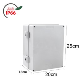 Caixa Rohdbox 250x200x130mm Cinza Tampa Opaca IP66 Standard Rohdina - 2