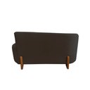 Ver imagem 6 de Namoradeira Sofá Feijão Lounge 120cm Orgânica Veludo Marrom