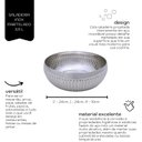 Ver imagem 2 de Saladeira Inox Martelado Ø24 3,5l - Mimo Style 8294 - An2204