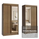 Ver imagem 6 de Conjunto 2 Guarda-Roupas 4 Portas de Correr com 2 Espelhos Rustic Tokio Madesa