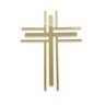 Crucifixo em Acrílico Espelhado Dourado para Parede - 1