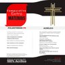 Crucifixo em Acrílico Espelhado Dourado para Parede - 5