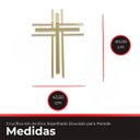 Ver imagem 3 de Crucifixo em Acrílico Espelhado Dourado para Parede