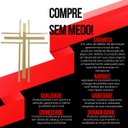 Ver imagem 6 de Crucifixo em Acrílico Espelhado Dourado para Parede