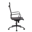 Ver imagem 4 de Cadeira Giratória Alta Office Sevilha Esteirinha Rivatti em Pu Preto Aço Preto Base Rodízio