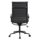 Ver imagem 3 de Cadeira Giratória Alta Office Sevilha Esteirinha Rivatti em Pu Preto Aço Preto Base Rodízio