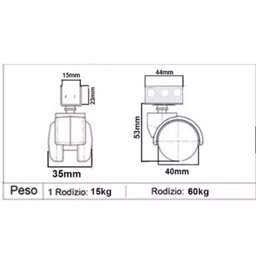 Gabinete 5 Gavetas Máquina Domestica+4 Rodinhas- Cores - 3