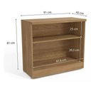 Ver imagem 3 de Armário Baixo para Escritório Kappesberg Versátil 1011a Cor Itapuã