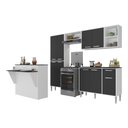 Ver imagem 2 de Cozinha Completa c/ Bancada Siena Multimóveis MP2040 Branca/Preta