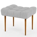 Ver imagem 3 de Kit 02 Puffs Decorativo Para Sala De Estar Requinte L02 Linho Cinza - Lyam Decor