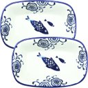 Ver imagem 1 de Kit 2 Petisqueiras Travessa Pequena Bowl Peixe Oceano 100ml