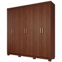 Ver imagem 2 de Guarda-Roupa Casal Maya 6 Portas 2 Gavetas com Pés MDF Pm Home