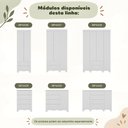 Ver mais imagens de Quarto de Bebê Completo com Berço Americano 3 em 1 p/Colchão 130x70cm Flor Multimóveis MP4935