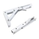 Ver imagem 3 de Suporte Mão Francesa Inox Dobrável Retrátil Reforçada 20cm