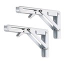 Ver imagem 1 de Suporte Mão Francesa Inox Dobrável Retrátil Reforçada 20cm