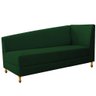 Recamier Valéria 140cm Lado Esquerdo Suede Verde Doce Sonho - 1