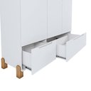 Ver imagem 3 de Guarda Roupa Infantil Melina 3 Portas Branco Móveis Estrela