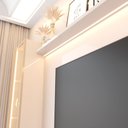 Ver imagem 6 de Rack com Painel para TV até 75 Polegadas com LED e Vidro Reflecta 100% MDF 219CMX223CM Vitoria Regia Yescasa Off White