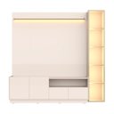 Ver imagem 2 de Rack com Painel para TV até 75 Polegadas com LED e Vidro Reflecta 100% MDF 219CMX223CM Vitoria Regia Yescasa Off White