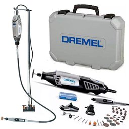 Retífica DREMEL 4000 Profissional 175W 36 Acessórios, 3 Acoplamentos e Suporte 2222 DREMEL - 1