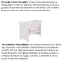 Ver imagem 5 de Berço de Bebê com Rodízios e Suporte de Mosqueteiro Branco Rosa