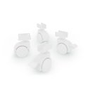 Ver imagem 7 de Berço de Bebê com Rodízios e Suporte de Mosqueteiro Branco Rosa