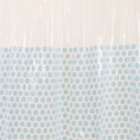 Ver imagem 2 de Cortina Box para Banheiro Pvc 198x180cm Antimofo - Bolas Azuis