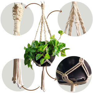 Suporte de Plantas em Macramê - Modelo: TOR-G