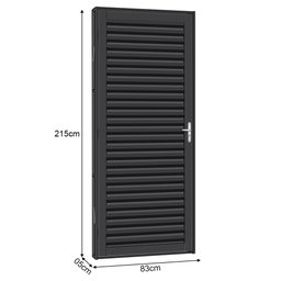 Porta de Aço Laminada Tradição 81x215 R60 Abertura Esquerda - 2