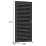 Porta de Aço Laminada Tradição 81x215 R60 Abertura Esquerda - 2