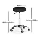 Ver imagem 3 de Banqueta Mocho Sem Encosto com Regulagem de Altura - Preto