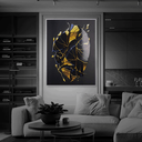 Ver imagem 3 de Quadro Decorativo Abstract Golden blue