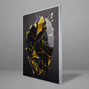 Ver imagem 4 de Quadro Decorativo Abstract Golden blue