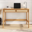 Ver imagem 2 de Mesa de Trabalho Minimalista Contemporânea Madeira Rattan para Estudo Freijó Rodrigo Idimex