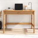 Ver imagem 2 de Mesa de Trabalho Minimalista Contemporânea Madeira Rattan para Estudo Freijó Rodrigo Idimex