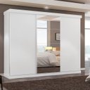 Ver imagem 1 de Guarda-Roupa Casal 3 Portas com Espelhos Maldivas Yescasa