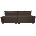 Ver imagem 6 de Sofá Retrátil e Reclinável 2,55m Molas Ensacadas Cama inBox Elegance com ThermoGel Velusoft Caf