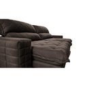 Ver imagem 4 de Sofá Retrátil e Reclinável 2,55m Molas Ensacadas Cama inBox Elegance com ThermoGel Velusoft Caf
